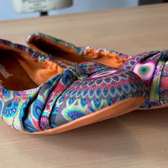 Desigual Canvas Ballet Flats - Picture 3 of 8